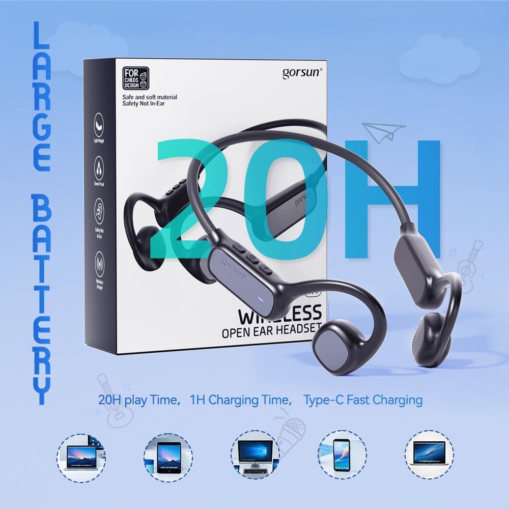Auriculares Inalámbricos gorsun W4 para Niños Bluetooth 5.3