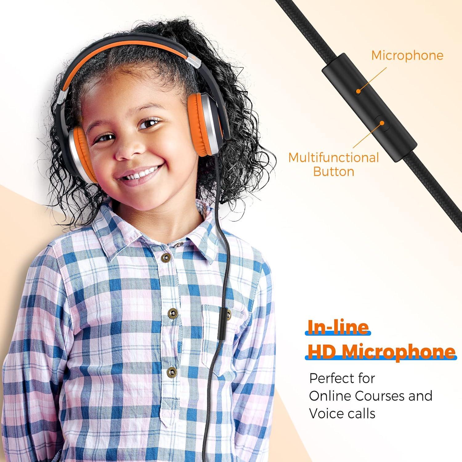 Auriculares Rockpapa HS20 con Cable para Niños 3-15 Años