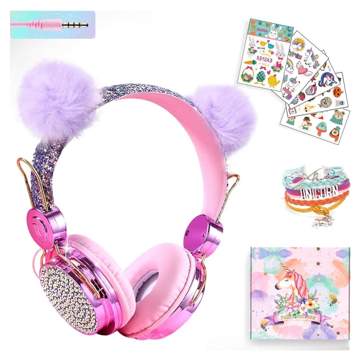 Auriculares SVYHUOK Unicornio para Niños con Micrófono 85dB