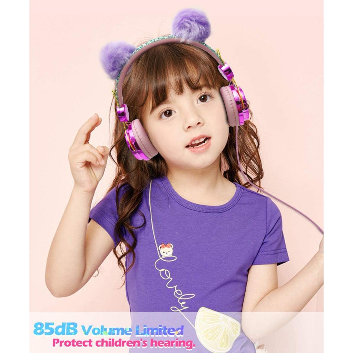 Auriculares SVYHUOK Unicornio para Niños con Micrófono 85dB