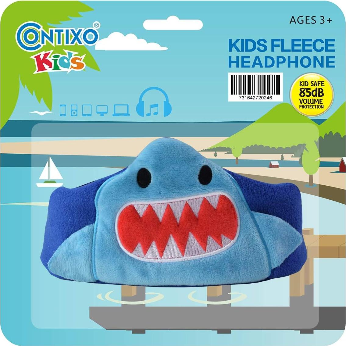 Auriculares Contixo H1 para Niños Tiburón, Volumen 85dB