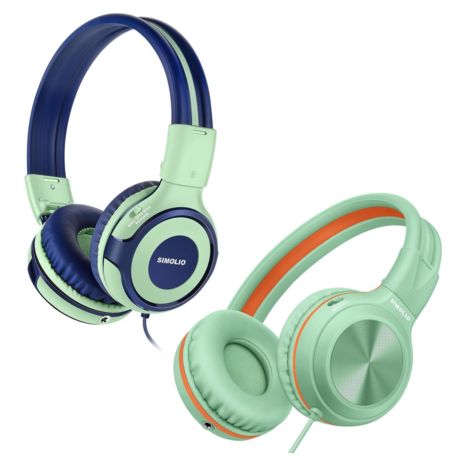 Auriculares con cable SIMOLIO con micrófono y limitador de volumen