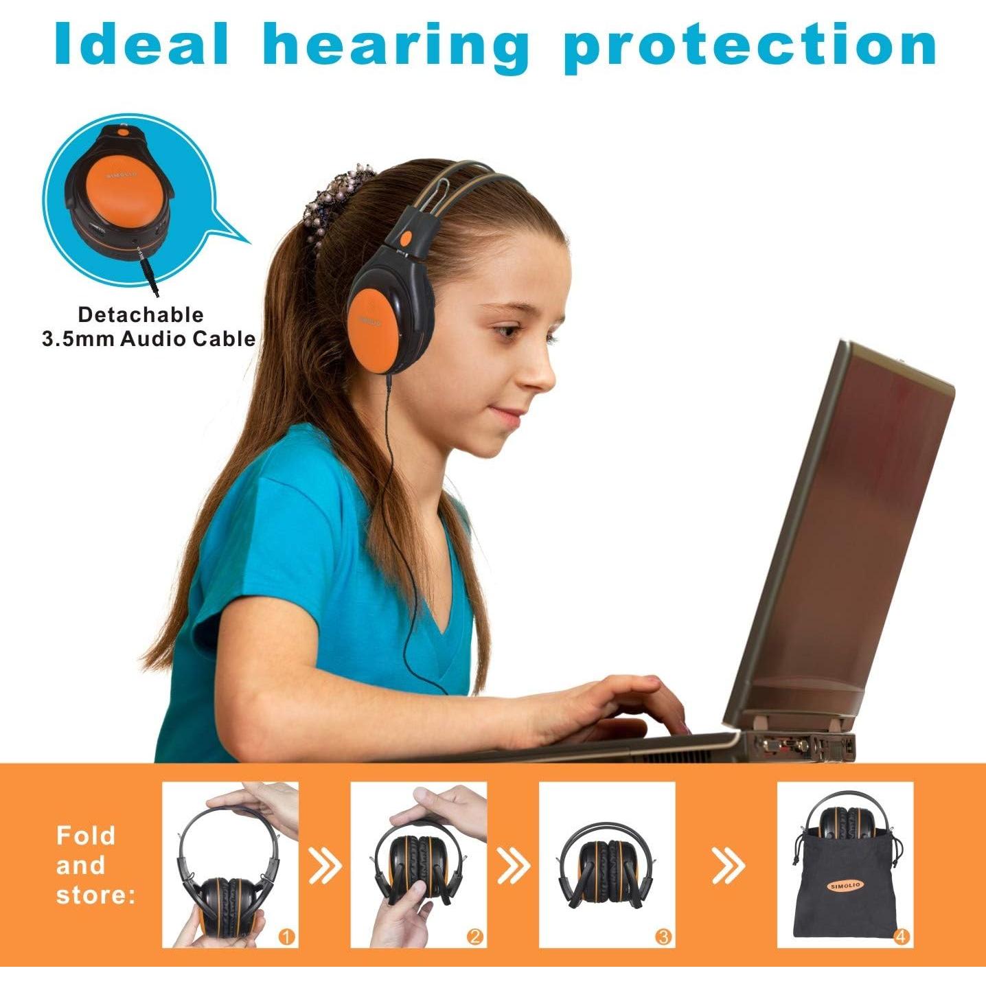 Auriculares Infrarrojos SIMOLIO para Niños con Bluetooth 35H