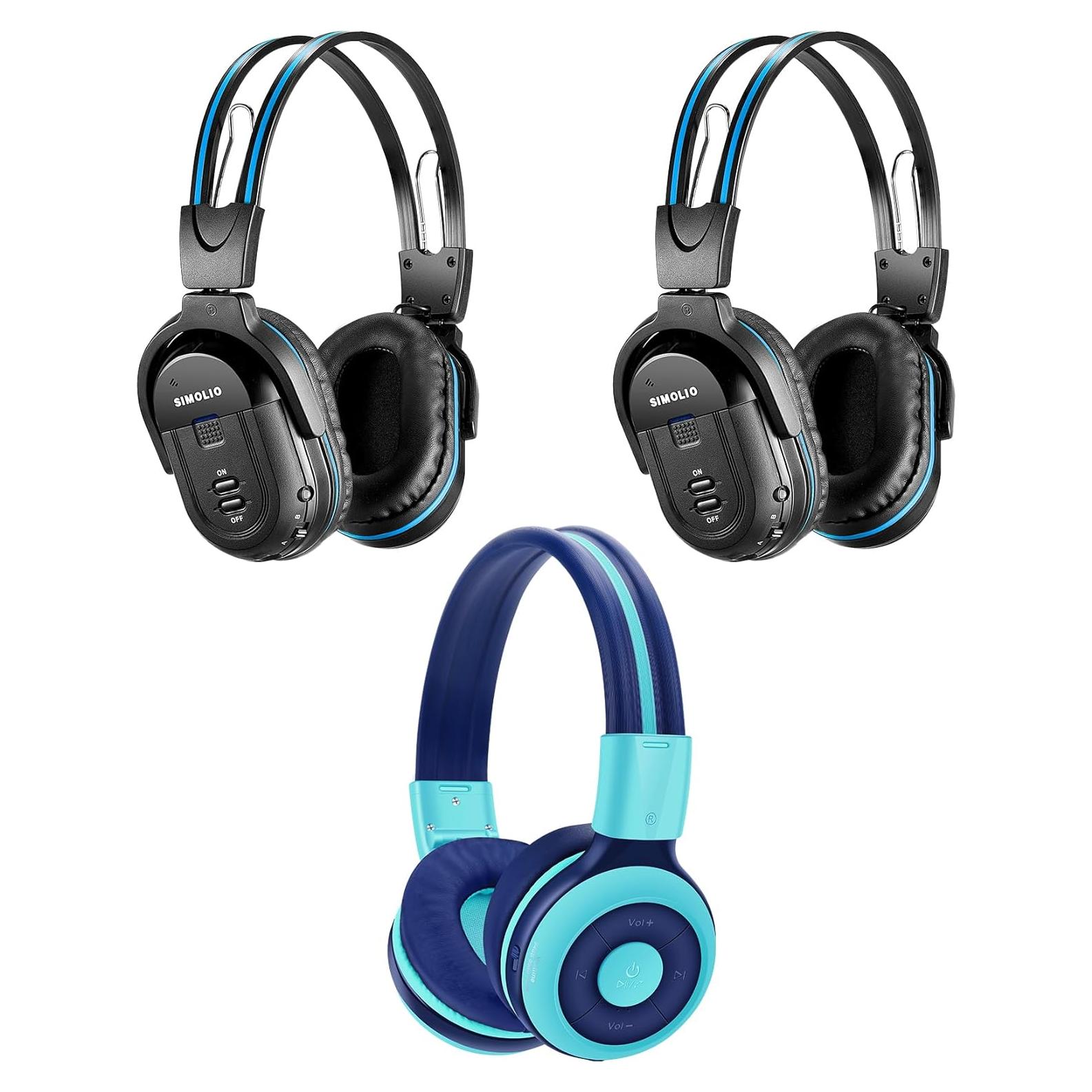 Auriculares Inalámbricos SIMOLIO IR para DVD de Coche - Niños