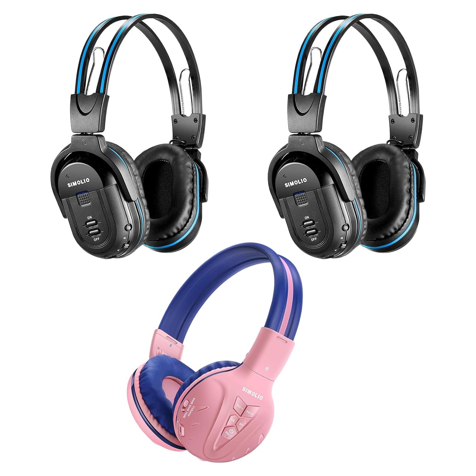 Auriculares Inalámbricos SIMOLIO IR para DVD de Coche - Niños