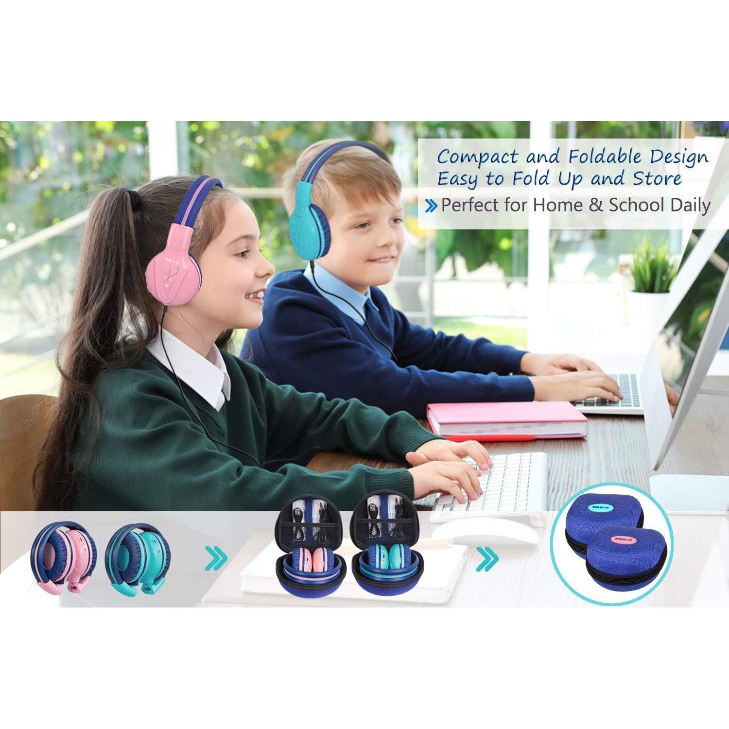 Auriculares Infrarrojos Inalámbricos SIMOLIO para Coche y Bluetooth Niños