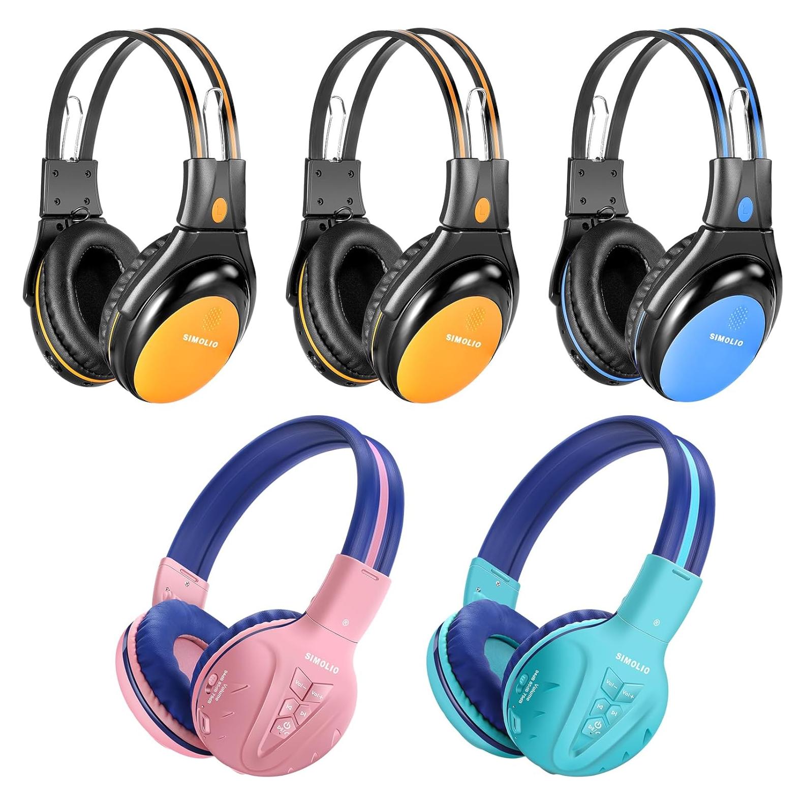 Auriculares Infrarrojos SIMOLIO para Coche y Bluetooth Niños