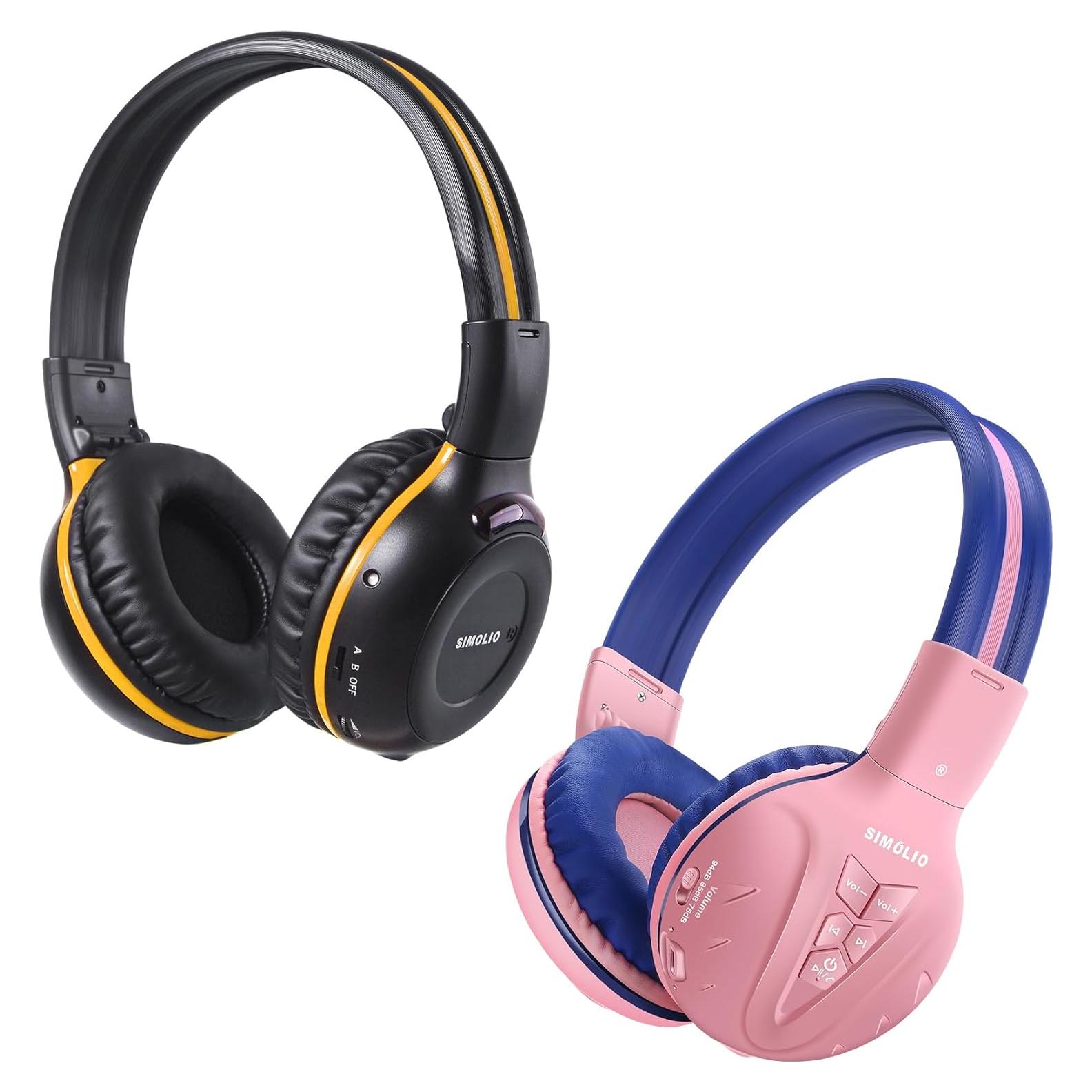 Auriculares Inalámbricos SIMOLIO IR para DVD de Coche - Niños