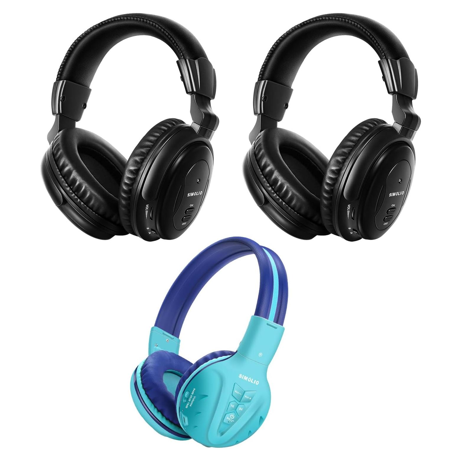 Auriculares Inalámbricos IR y Bluetooth SIMOLIO para Niños