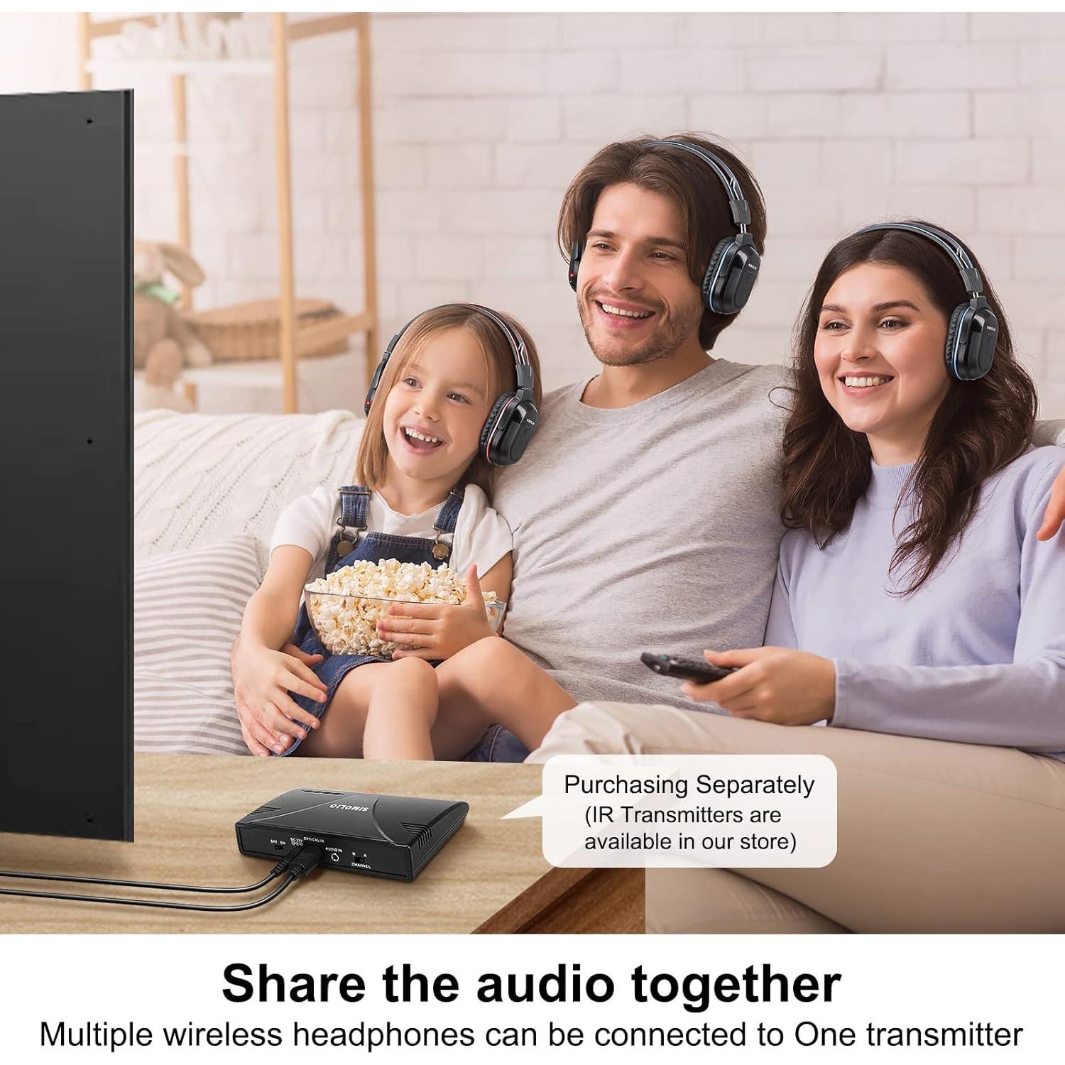 Auriculares Infrarrojos SIMOLIO IR para DVD de Coche - 2 Canales