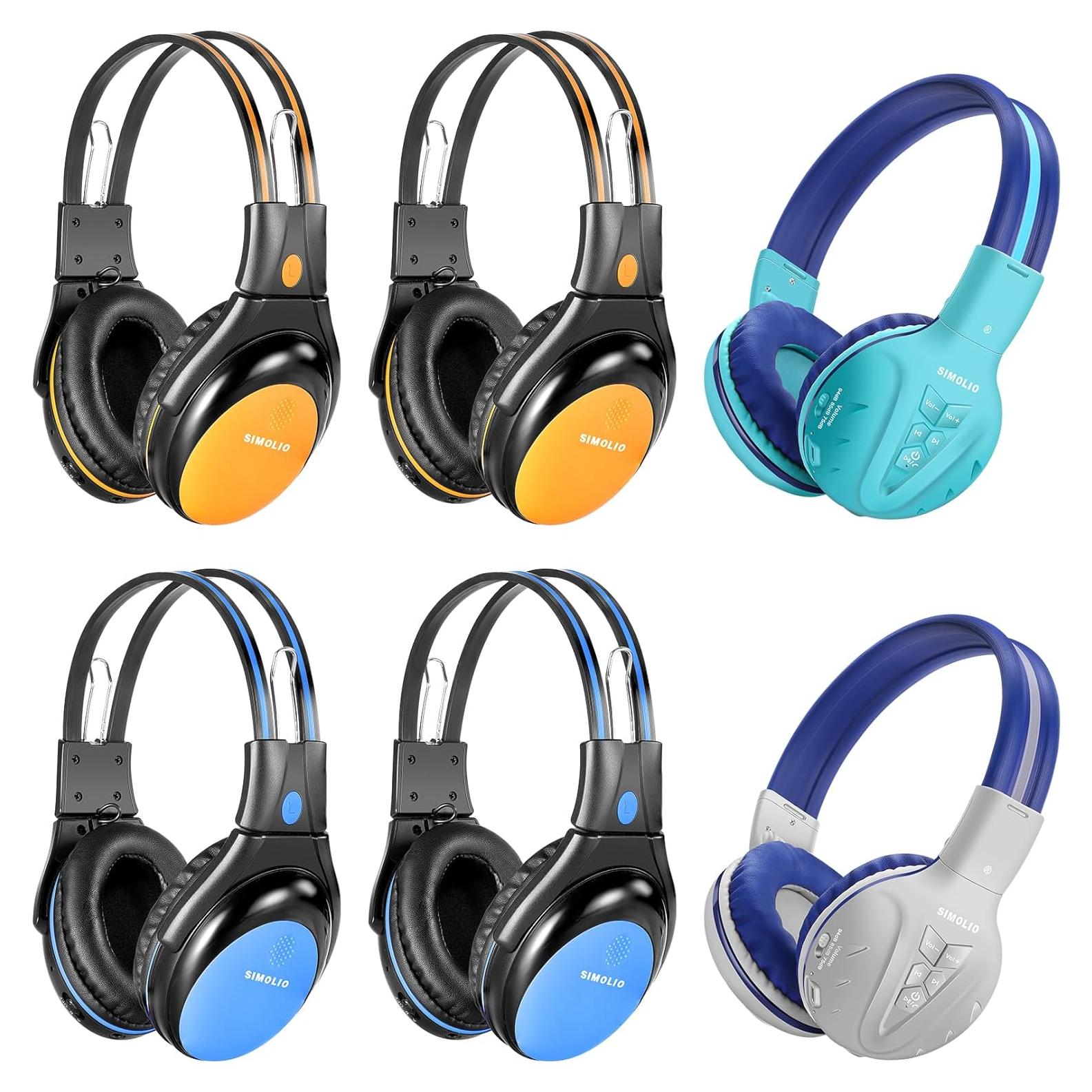 Auriculares Inalámbricos SIMOLIO IR para Niños - Compatibles con DVD de Coche