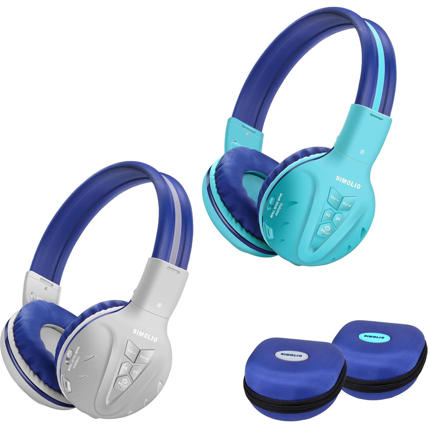 Auriculares Inalámbricos SIMOLIO IR para Niños - Compatibles con DVD de Coche