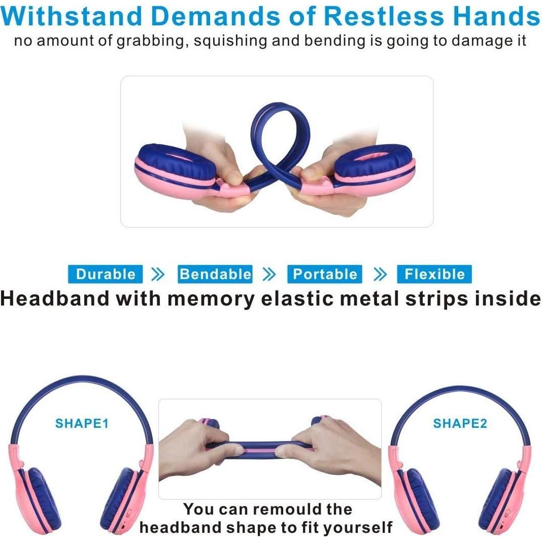 Auriculares Inalámbricos SIMOLIO IR para Niños - Compatibles con DVD de Coche