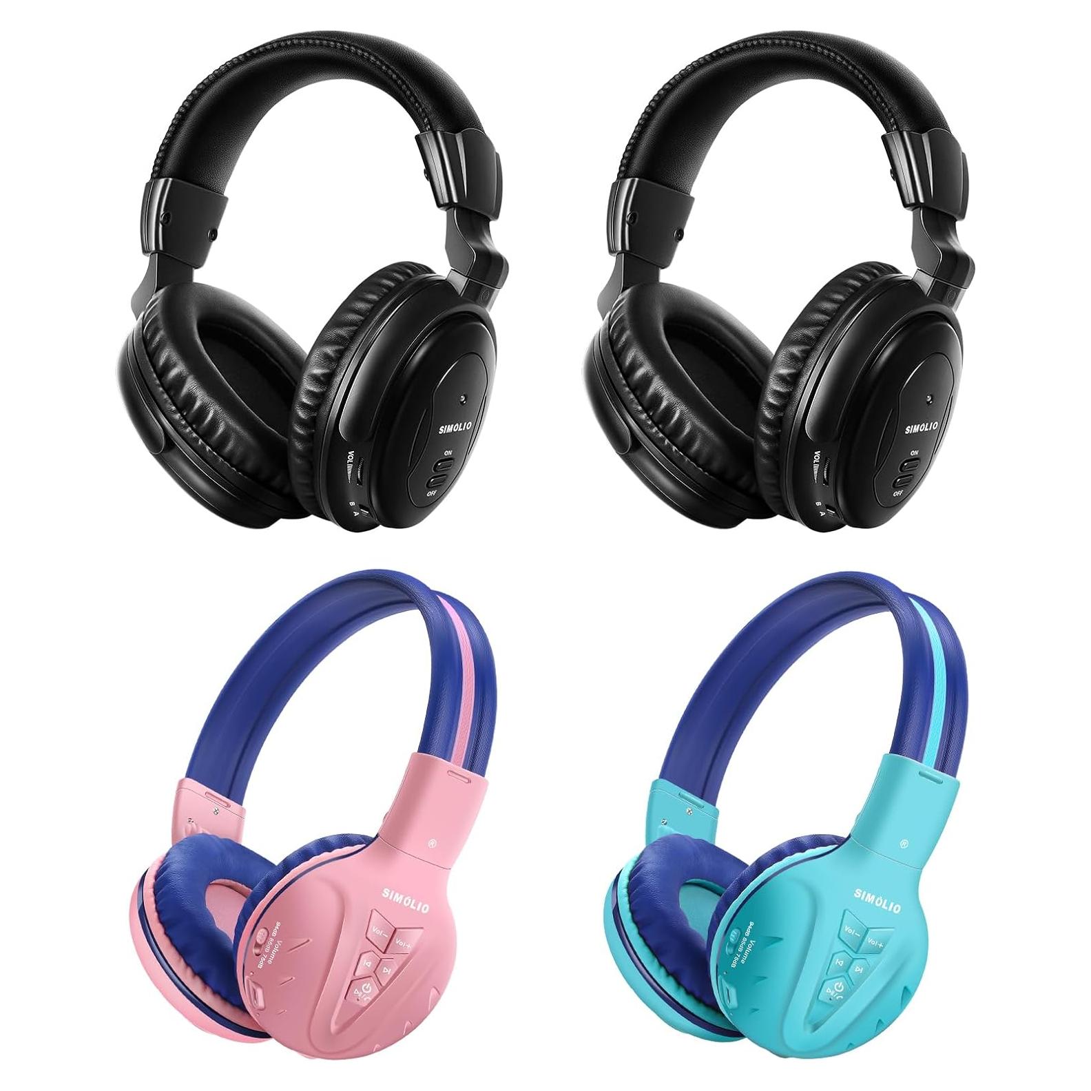 Auriculares Inalámbricos IR SIMOLIO para Niños - Bluetooth y DVD