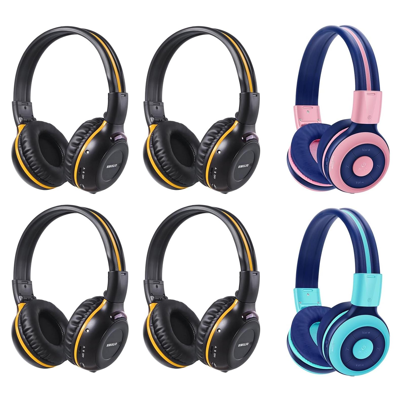 Auriculares Infrarrojos SIMOLIO para DVD de Coche - Niños