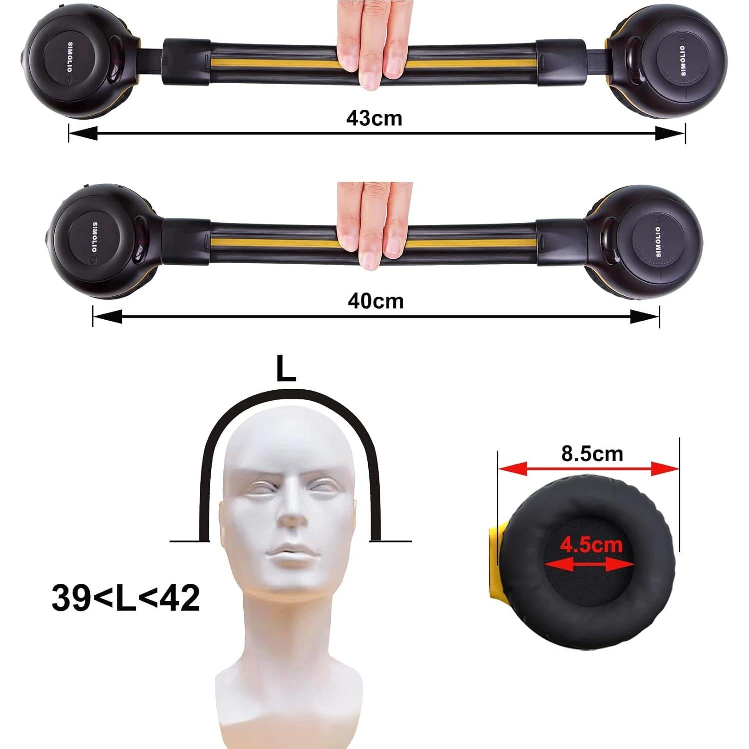 Auriculares Infrarrojos SIMOLIO + Adaptador Bluetooth 3.5mm