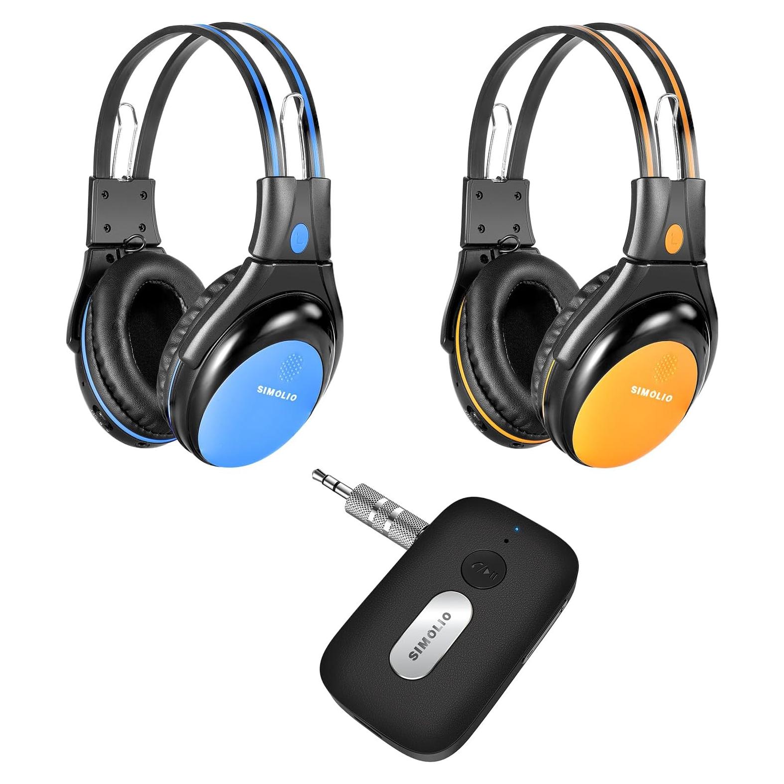 Auriculares Inalámbricos IR SIMOLIO con Adaptador Bluetooth AUX
