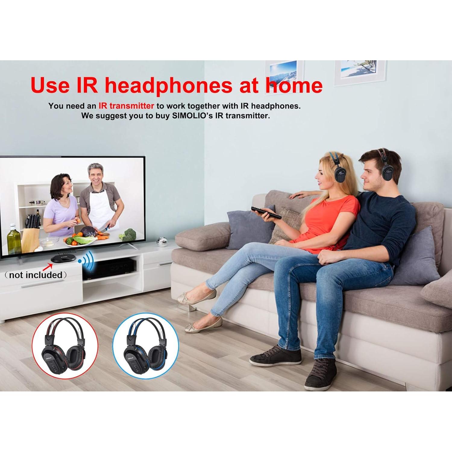 Auriculares IR Inalámbricos SIMOLIO para DVD de coche