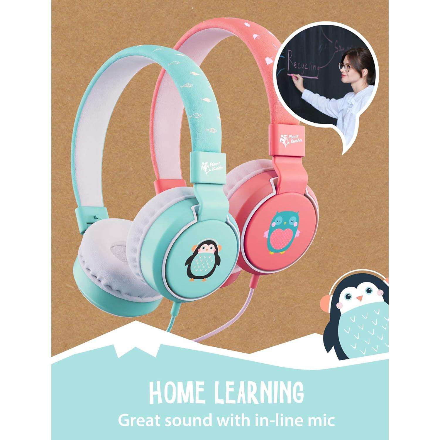 Auriculares Planet Buddies para Niños Plegables con Micrófono