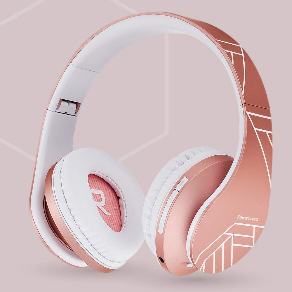 PowerLocus P3 Black x P2 Rose Gold Wireless Headphones Over Ear