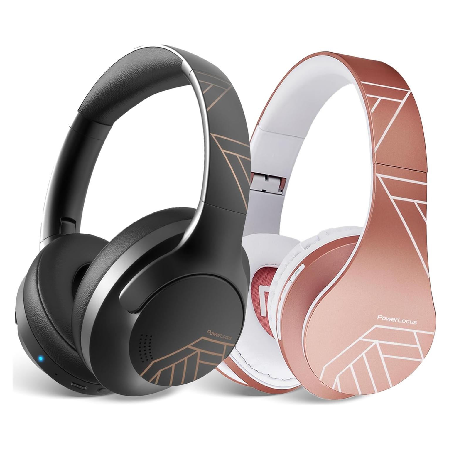 Auriculares Inalámbricos PowerLocus P3 Negro/Oro y P2 Rosa/Oro