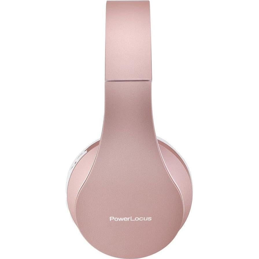 Rose Gold Bluetooth Headphones with White/Purple Bluetooth Headphones