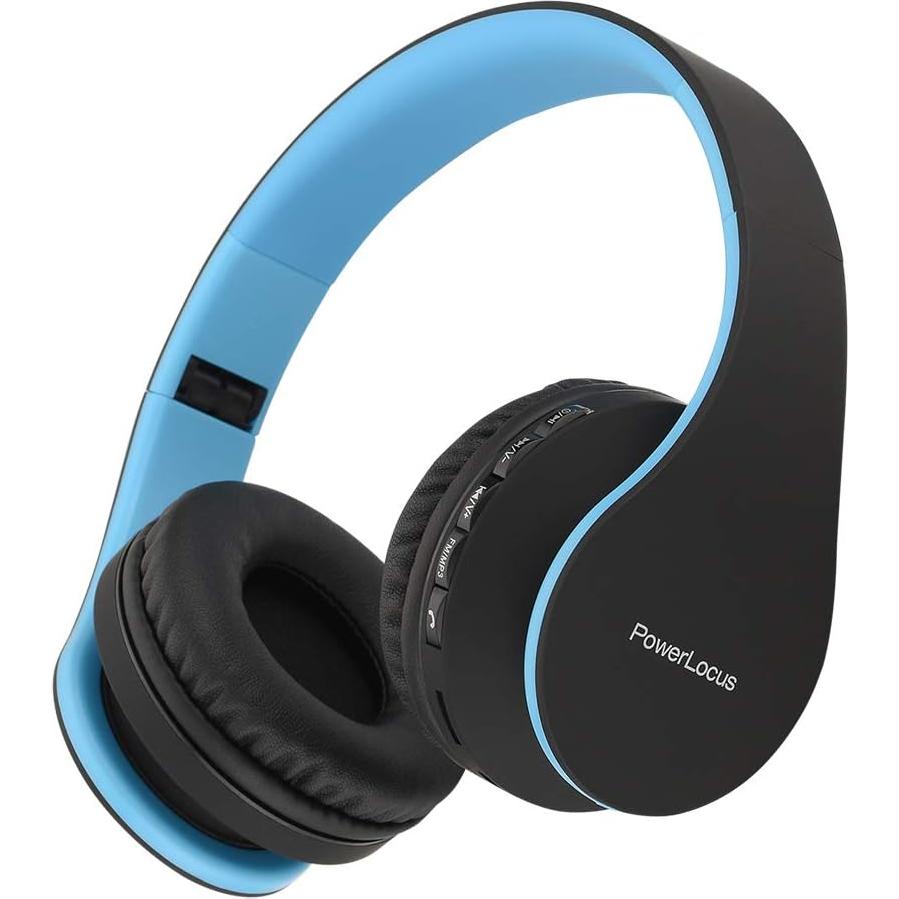 Auriculares Bluetooth PowerLocus Rosa Oro y Negro/Azul Inalámbricos