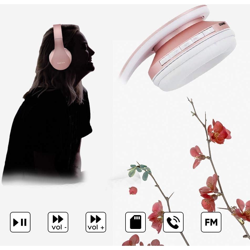 Auriculares Bluetooth PowerLocus Rosa Oro y Negro/Azul Inalámbricos