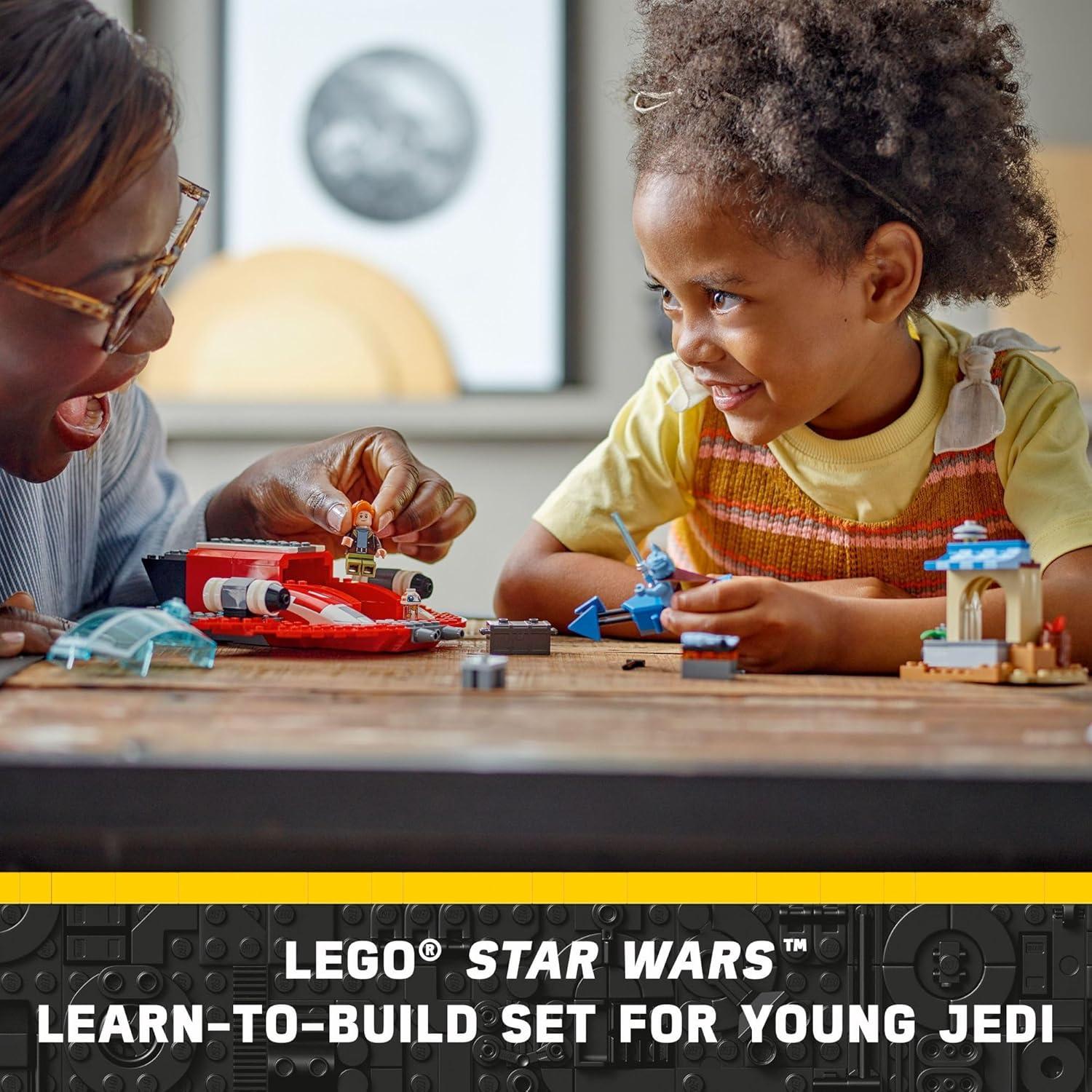 LEGO Star Wars Fénix Carmesí 75384, Set de Inicio 136 Piezas