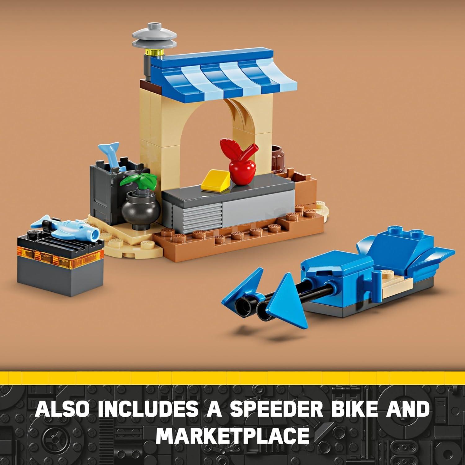 LEGO Star Wars Fénix Carmesí 75384, Set de Inicio 136 Piezas