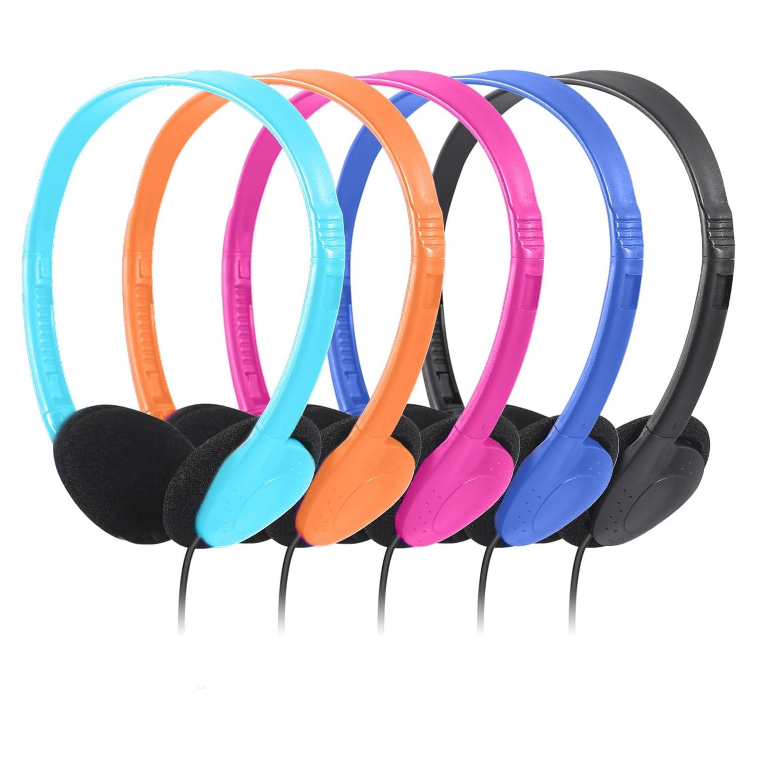 Auriculares CN-Outlet para Niños - Paquete de 5 Multicolor