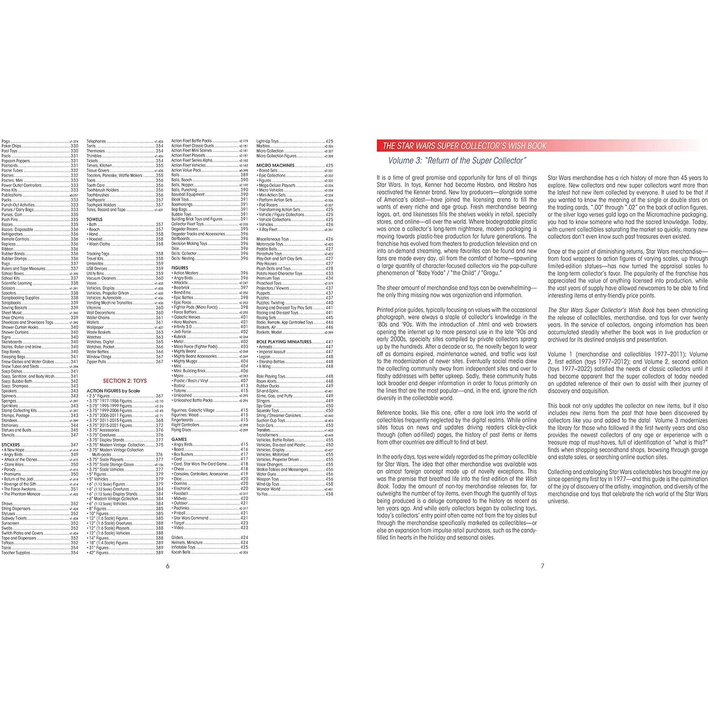 Star Wars Super Collector's Wish Book, Vol. 3: Merchandise, Collectibles, Toys, 2011–2022