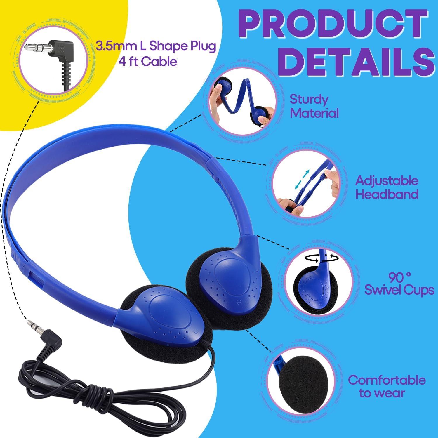 Auriculares con Cable MKDTNJT HTC002 Paquete de 10 Niños