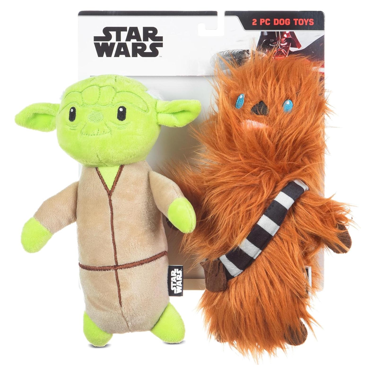 Juguetes para Perros Star Wars 2 Piezas Yoda Chewbacca