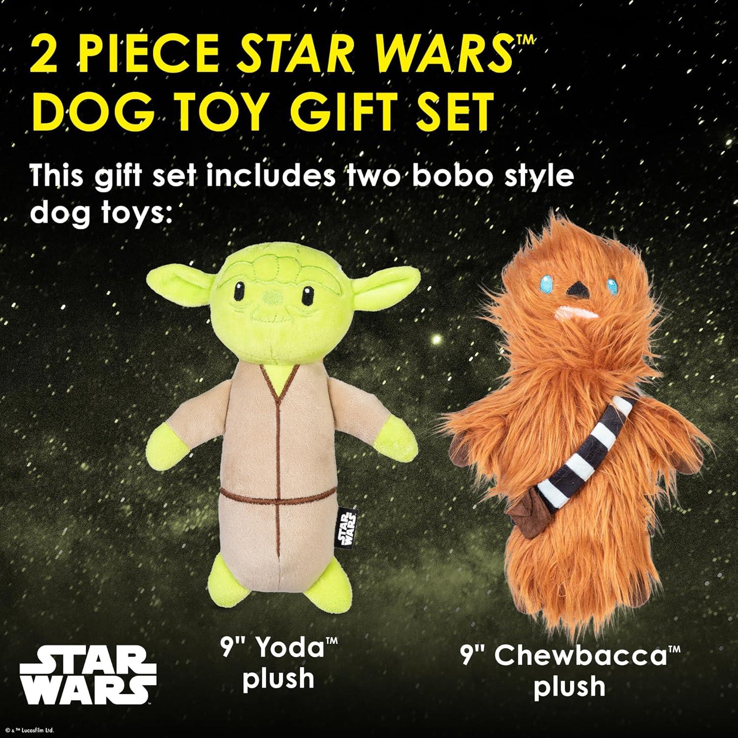 Juguetes para Perros Star Wars 2 Piezas Yoda Chewbacca