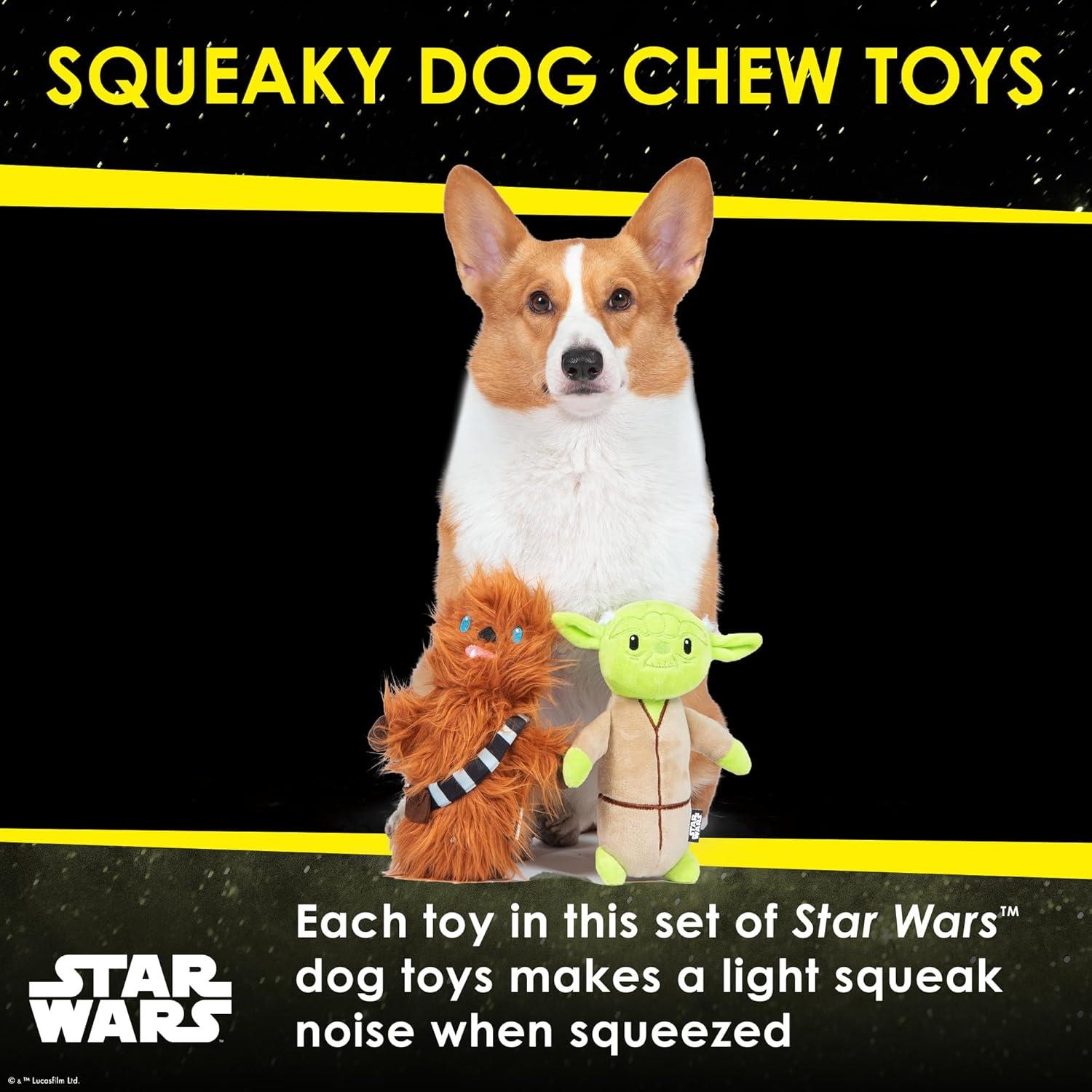Juguetes para Perros Star Wars 2 Piezas Yoda Chewbacca
