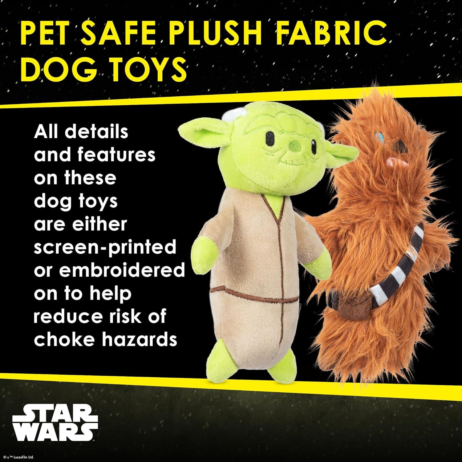 Juguetes para Perros Star Wars 2 Piezas Yoda Chewbacca