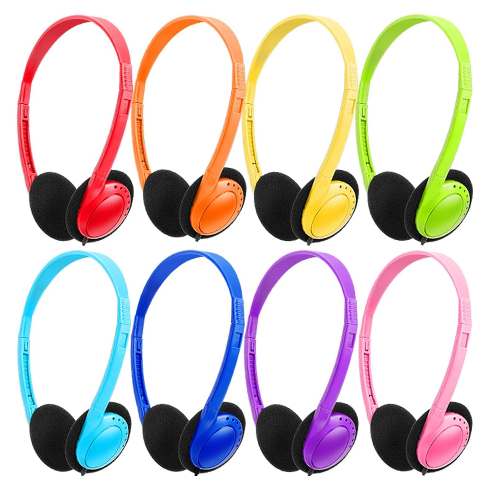 Auriculares Wensdo para Niños - Paquete de 8 Colores Mezclados