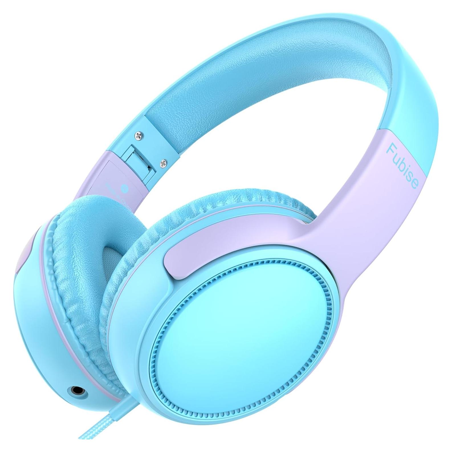 Auriculares para Niños Fubise con Micrófono y Limitador de Volumen