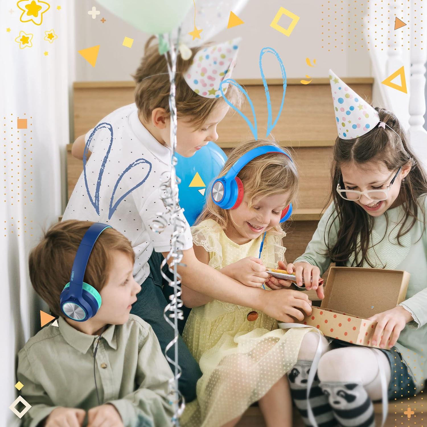 Auriculares LORELEI E7 para Niños con Micrófono Plegables