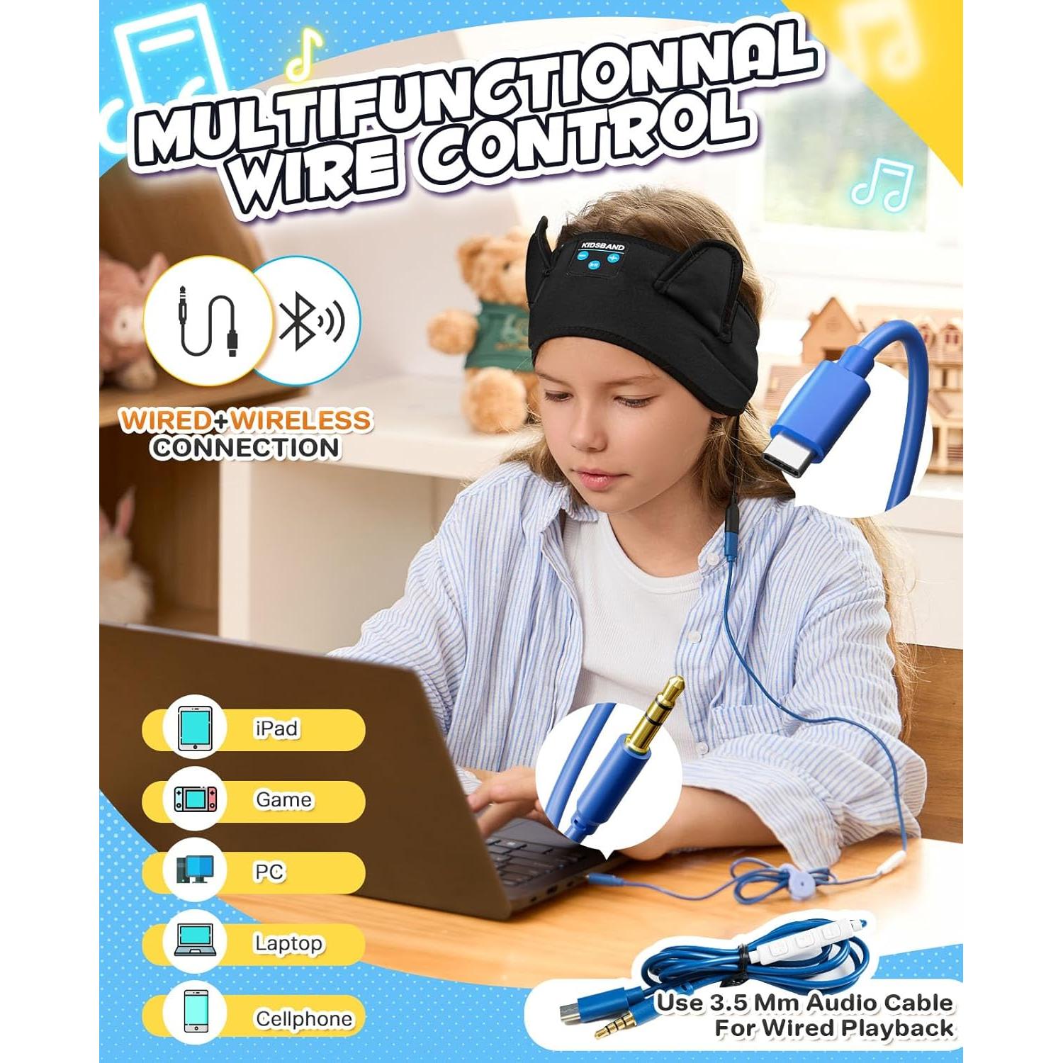 Auriculares Bluetooth para Niños Boodlab BDEM01 Diadema 3.5mm