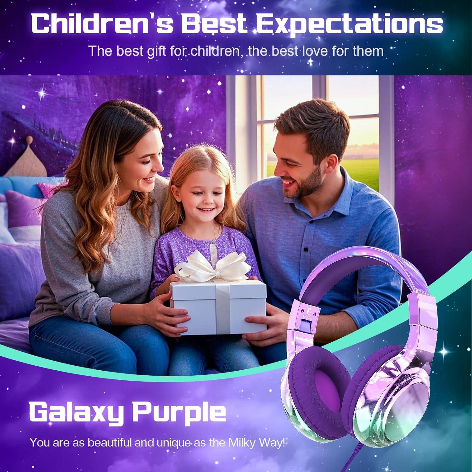 Auriculares QearFun Plegables para Niños con Micrófono 85dB