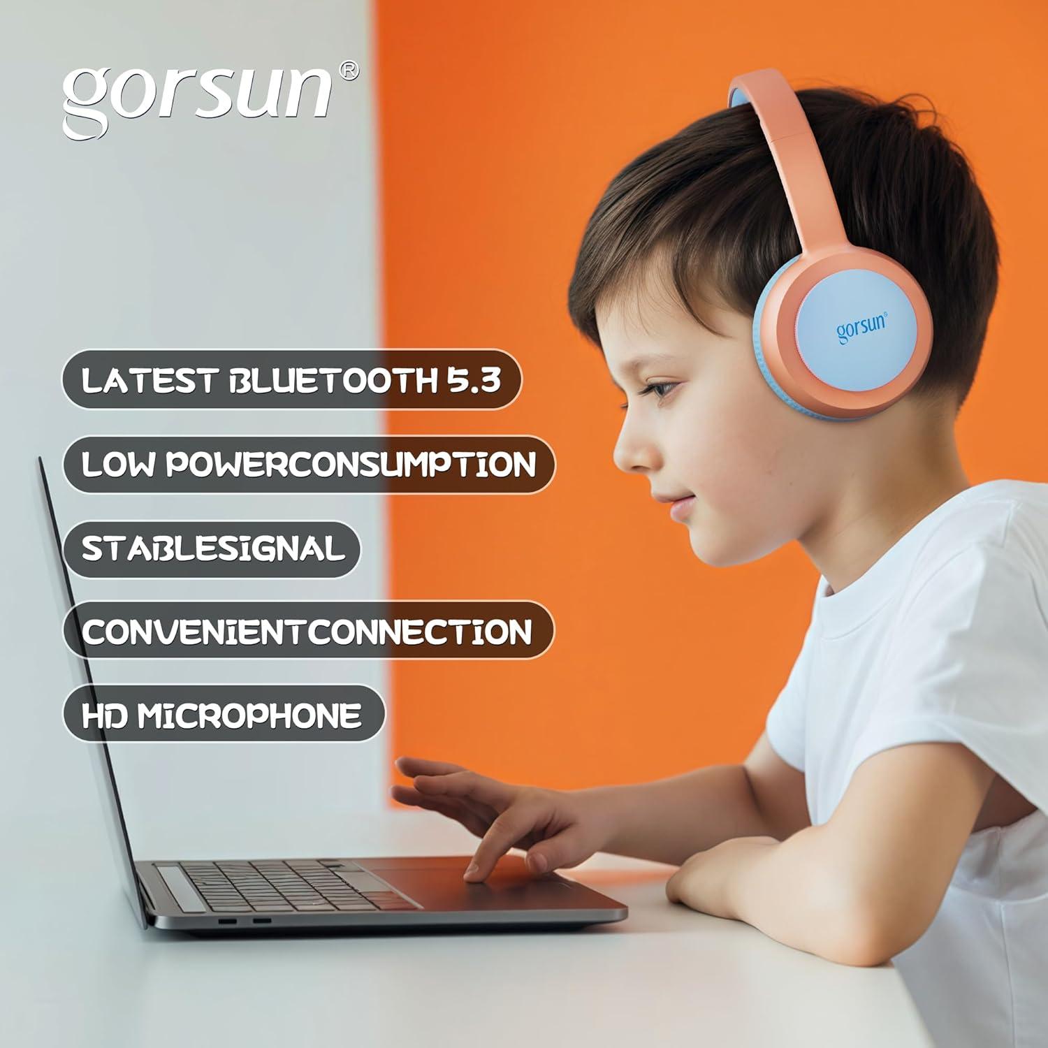 Auriculares Inalámbricos para Niños gorsun E65 Bluetooth 5.3 85dBA
