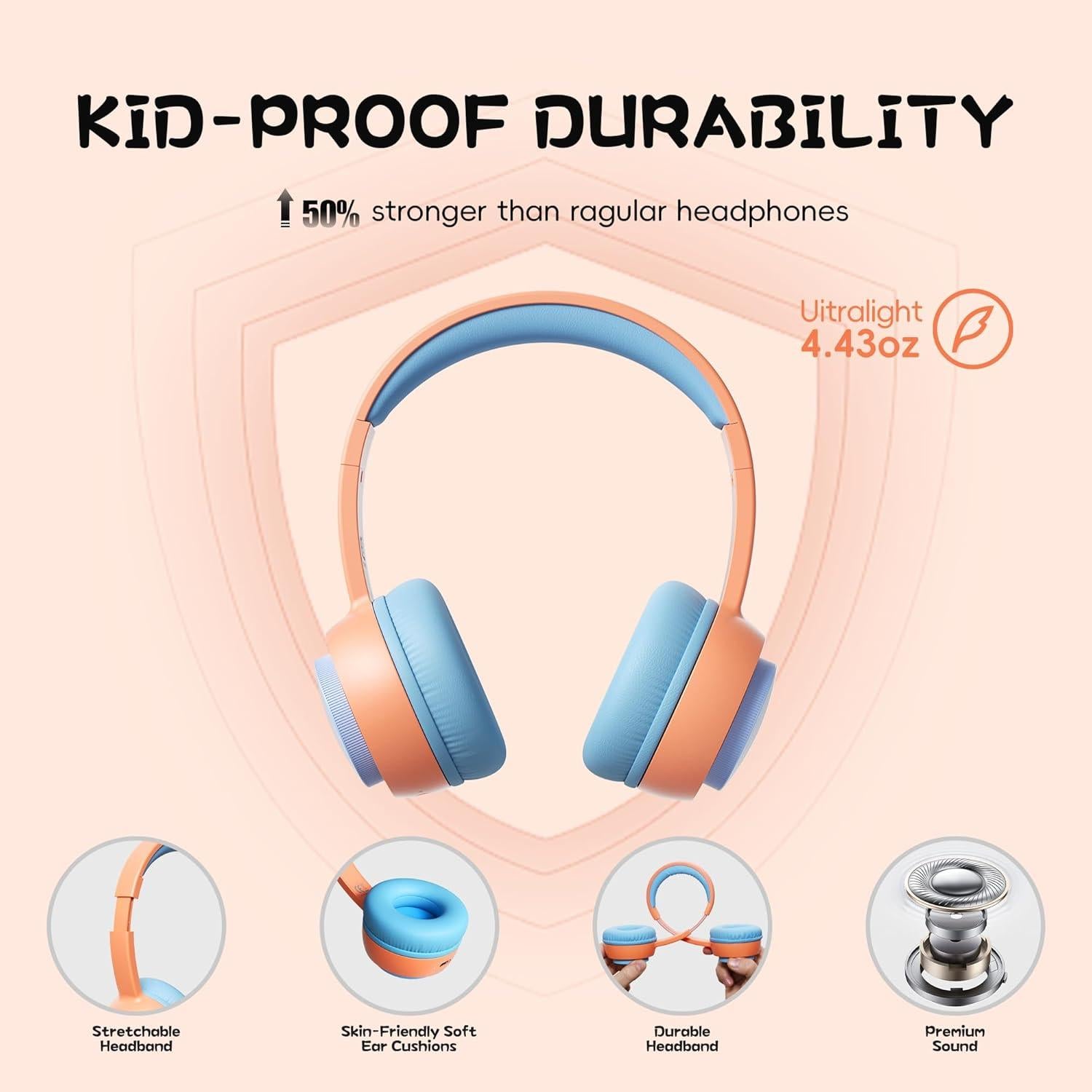 Auriculares Inalámbricos para Niños gorsun E65 Bluetooth 5.3 85dBA