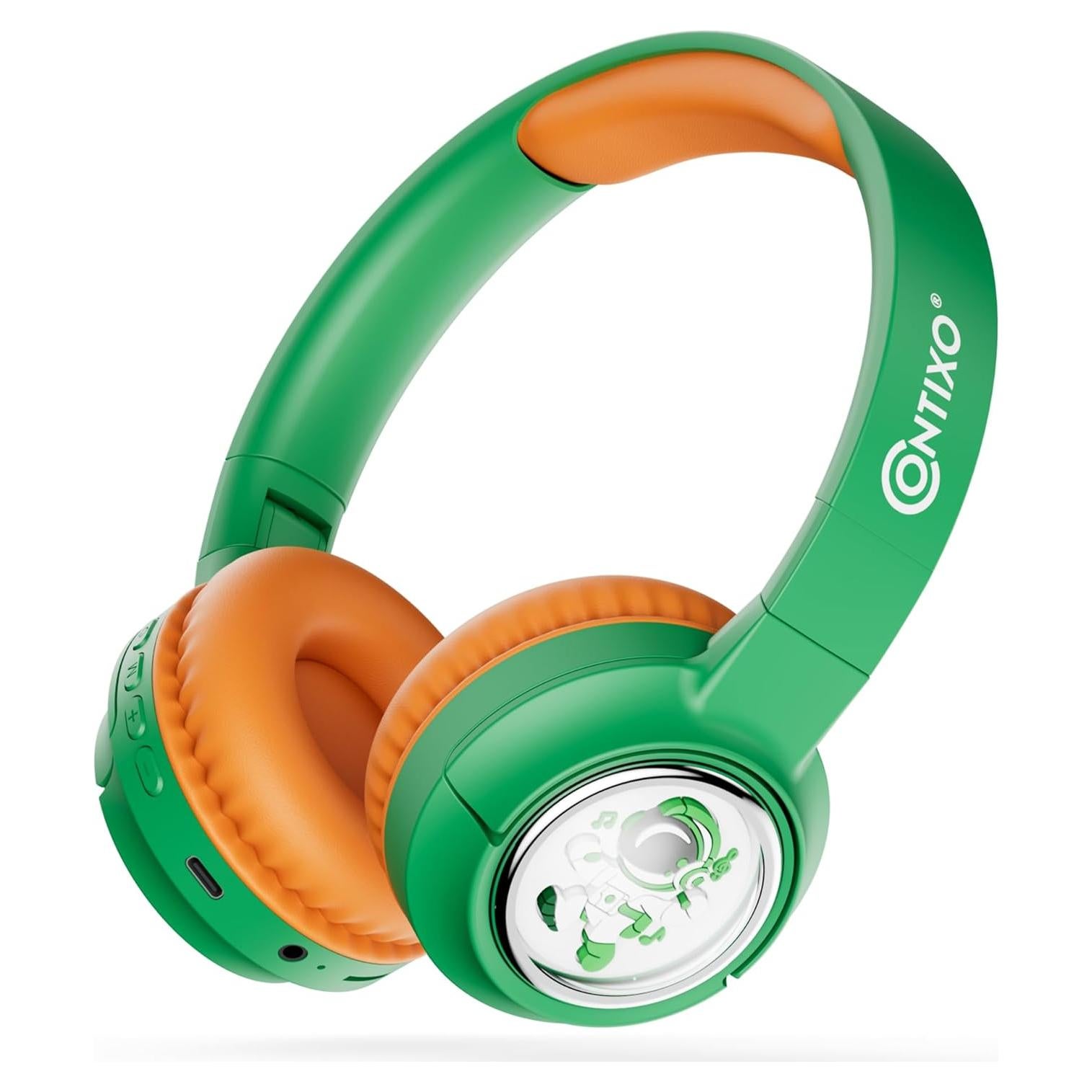 Auriculares Bluetooth Contixo KB6 Niños Verde 85dB Plegables