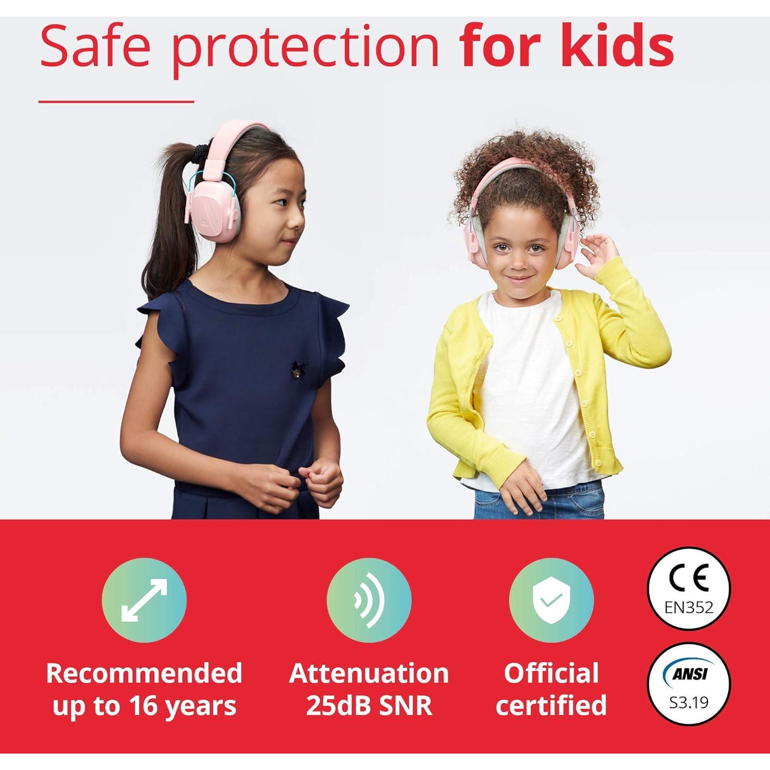 Auriculares Muffy Kids Alpine - Protección Auditiva Rosa 25dB