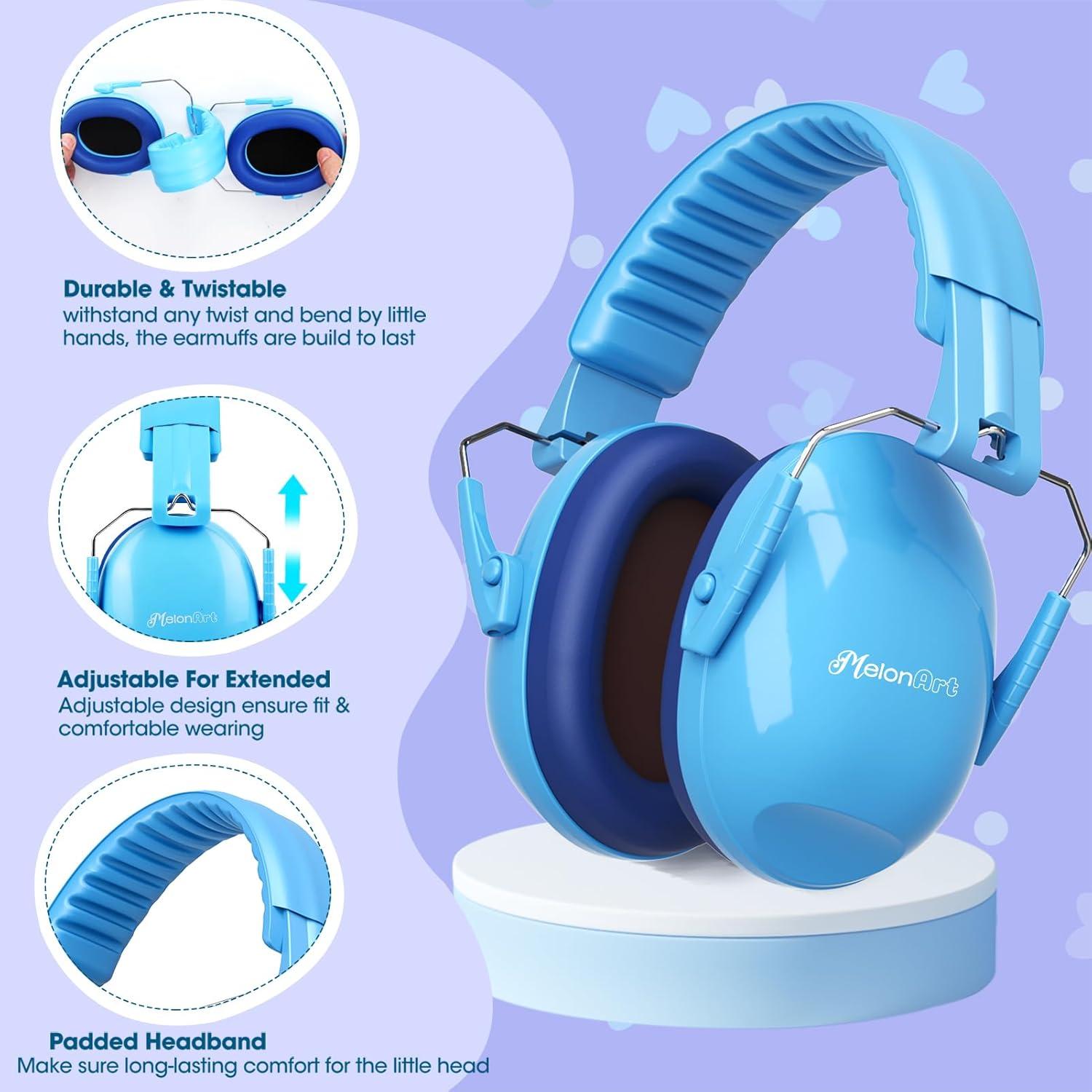 Auriculares Canceladores de Ruido MelonArt para Niños SNR28dB