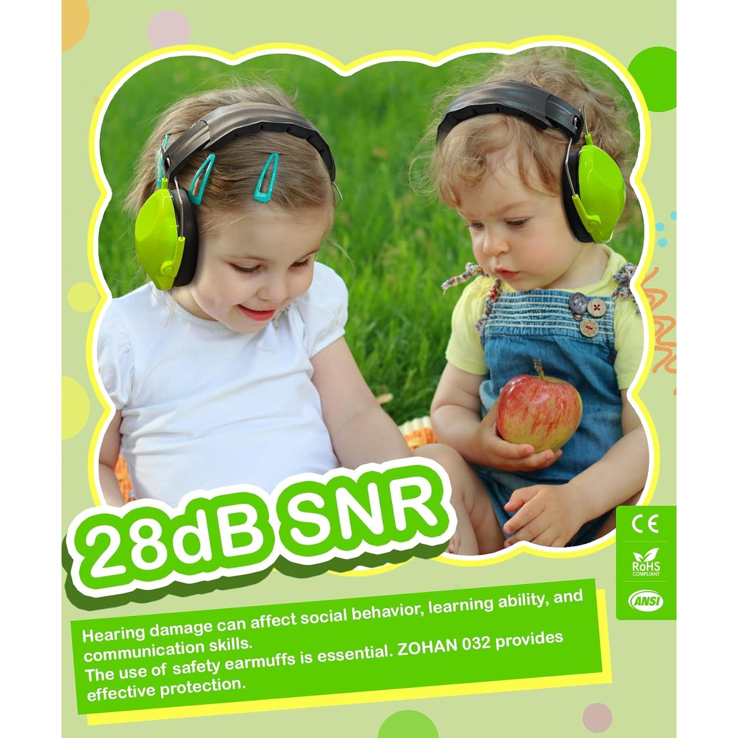 Auriculares ZOHAN para Niños con Cancelación de Ruido 25dB