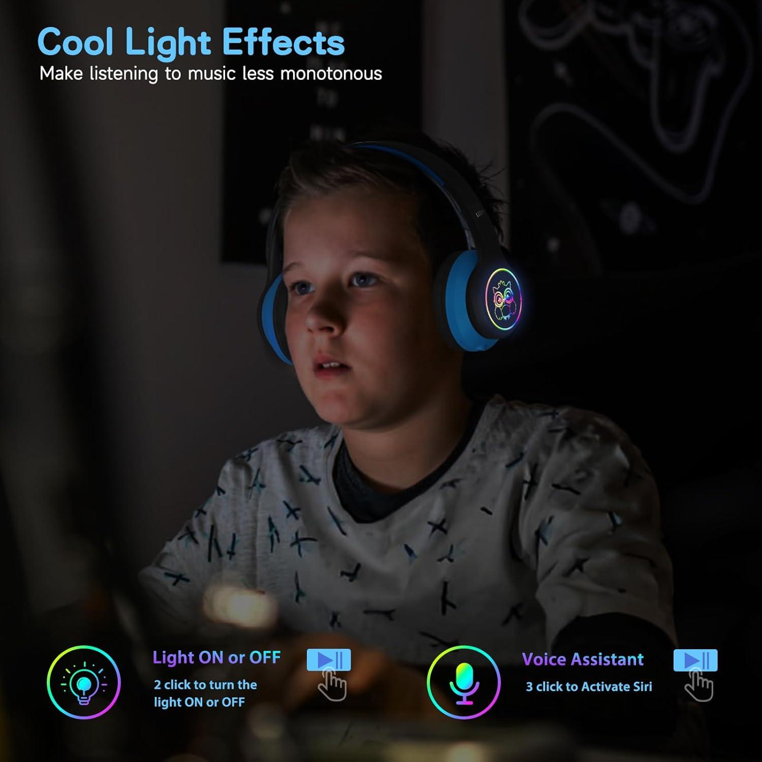 Auriculares Inalámbricos LOBKIN S31 para Niños con LED 50H