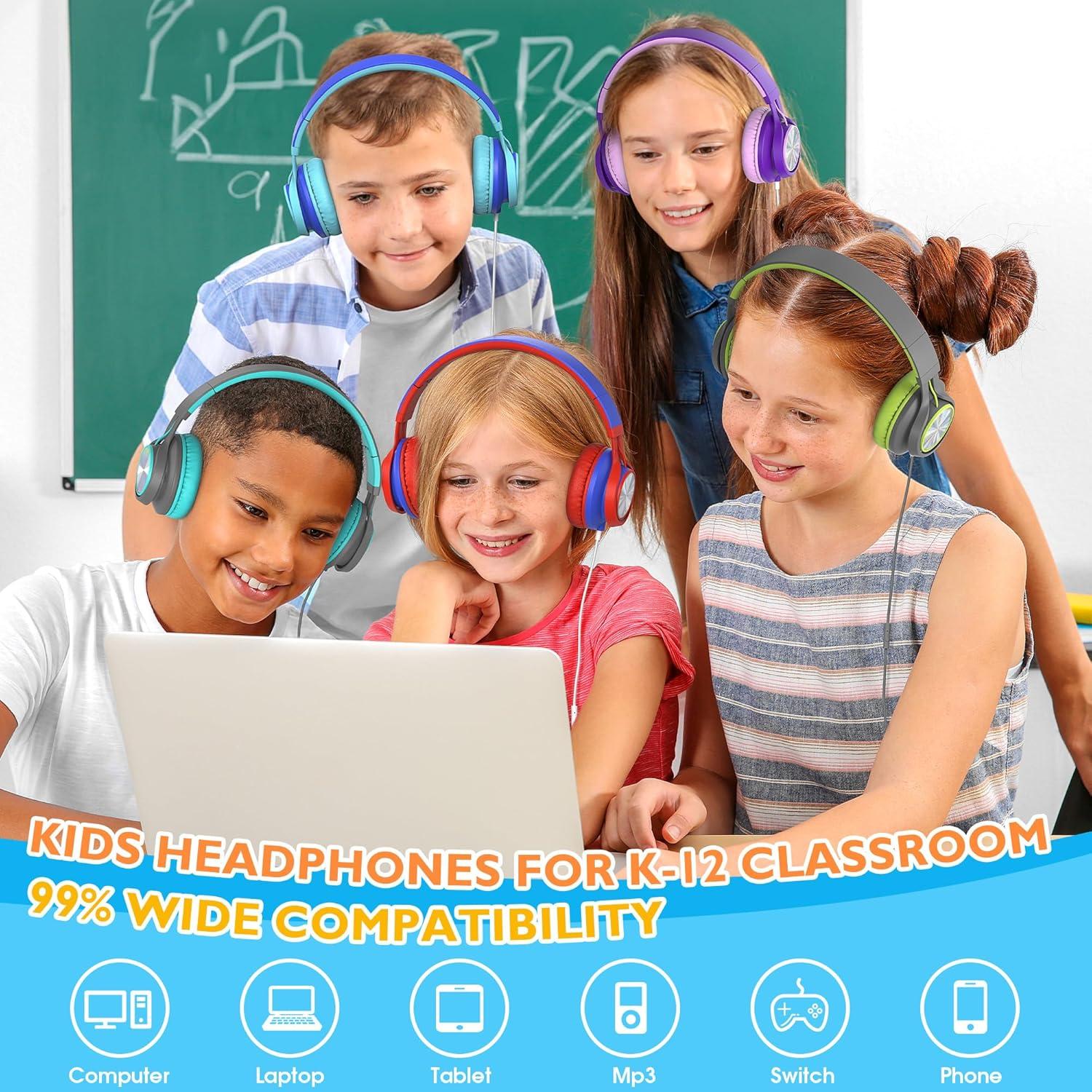 Auriculares AILIHEN C8 con Micrófono - Paquete de 10 para Niños